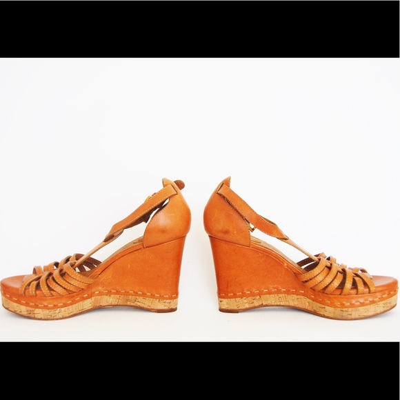 New Chloe T-Strap Wedge Sandal Size 40 - Picture 3 of 7